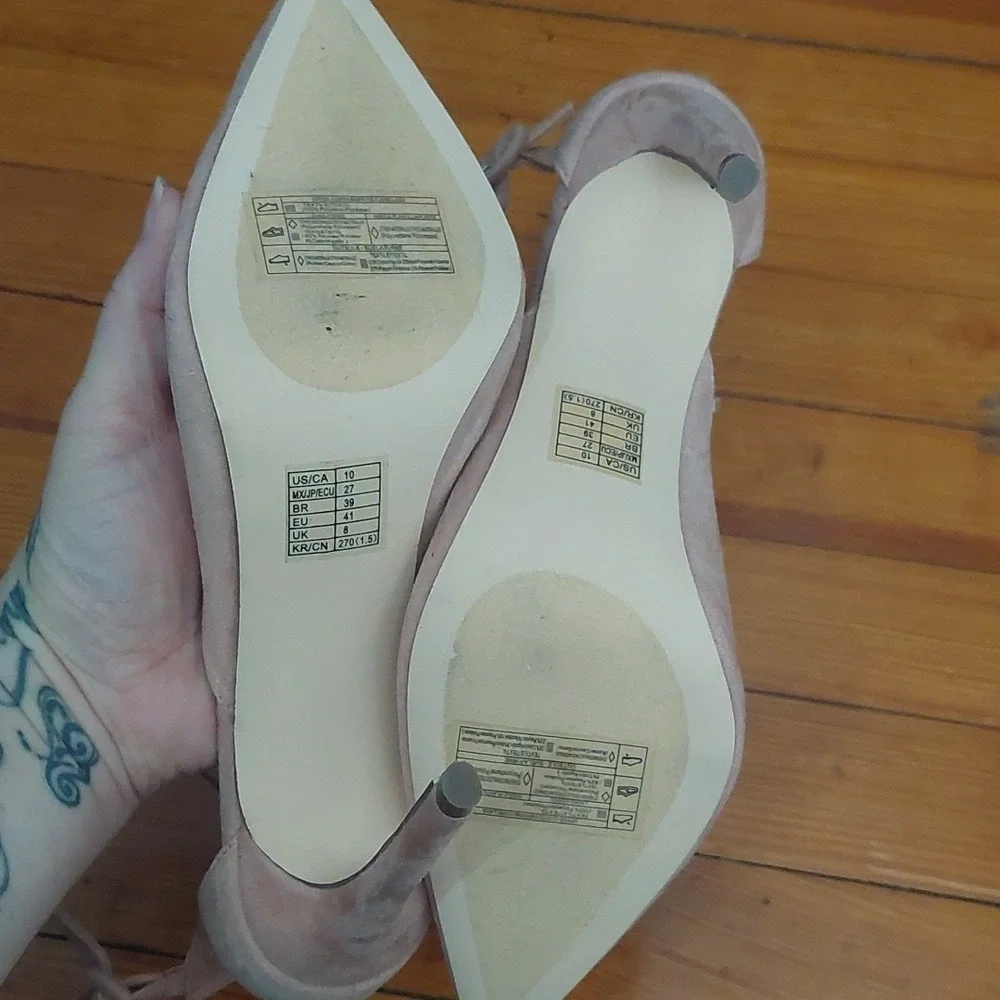 Never worn Forever 21 heels‎ size 10 blush